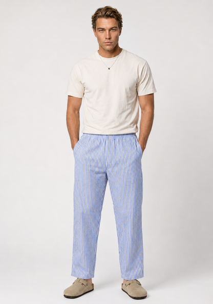 BLUE STRIPED PANTS